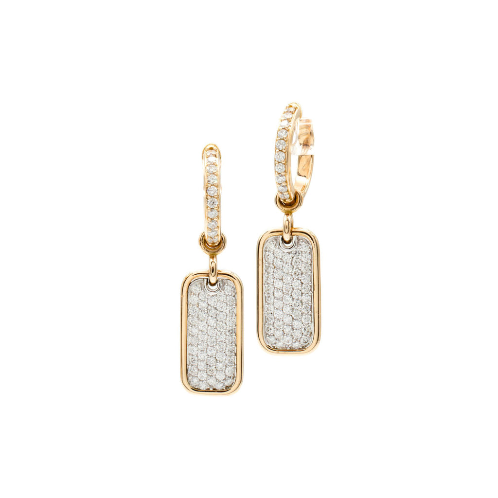 Two-Tone Diamond Pavé Dangles