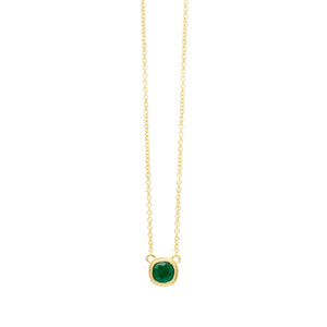 .37ct Emerald Milgrain Necklace