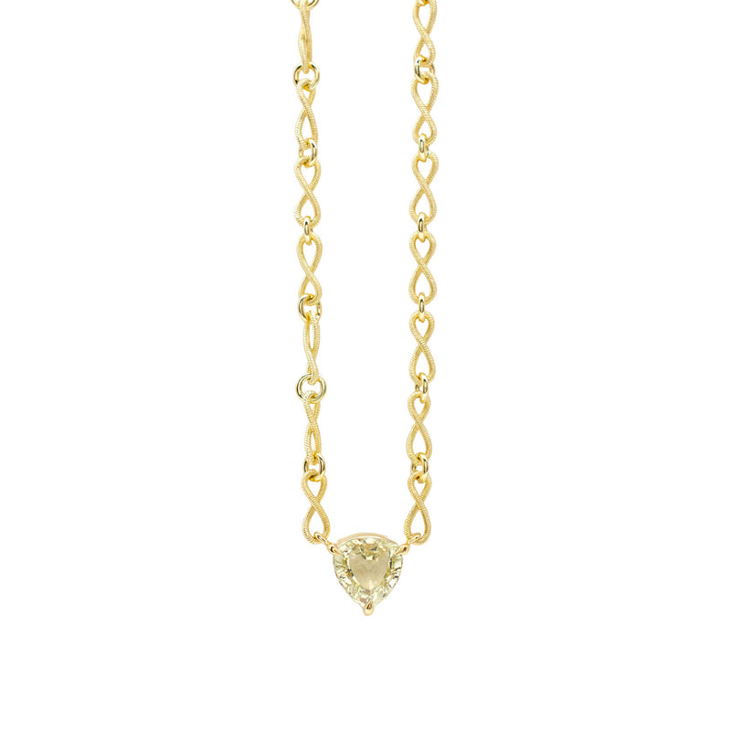 Yellow Sapphire Everyday Necklace