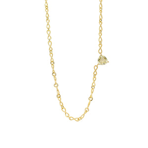 Yellow Sapphire Everyday Necklace