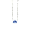 Oval Blue Sapphire Everyday Necklace