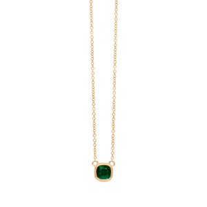 .32ct Emerald Milgrain Necklace