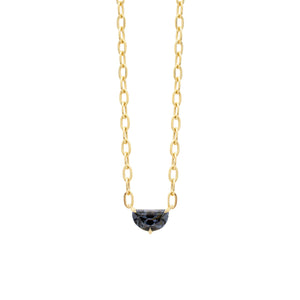 Halfmoon Grey Spinel Everyday Necklace