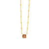 Peach Sapphire Everyday Necklace