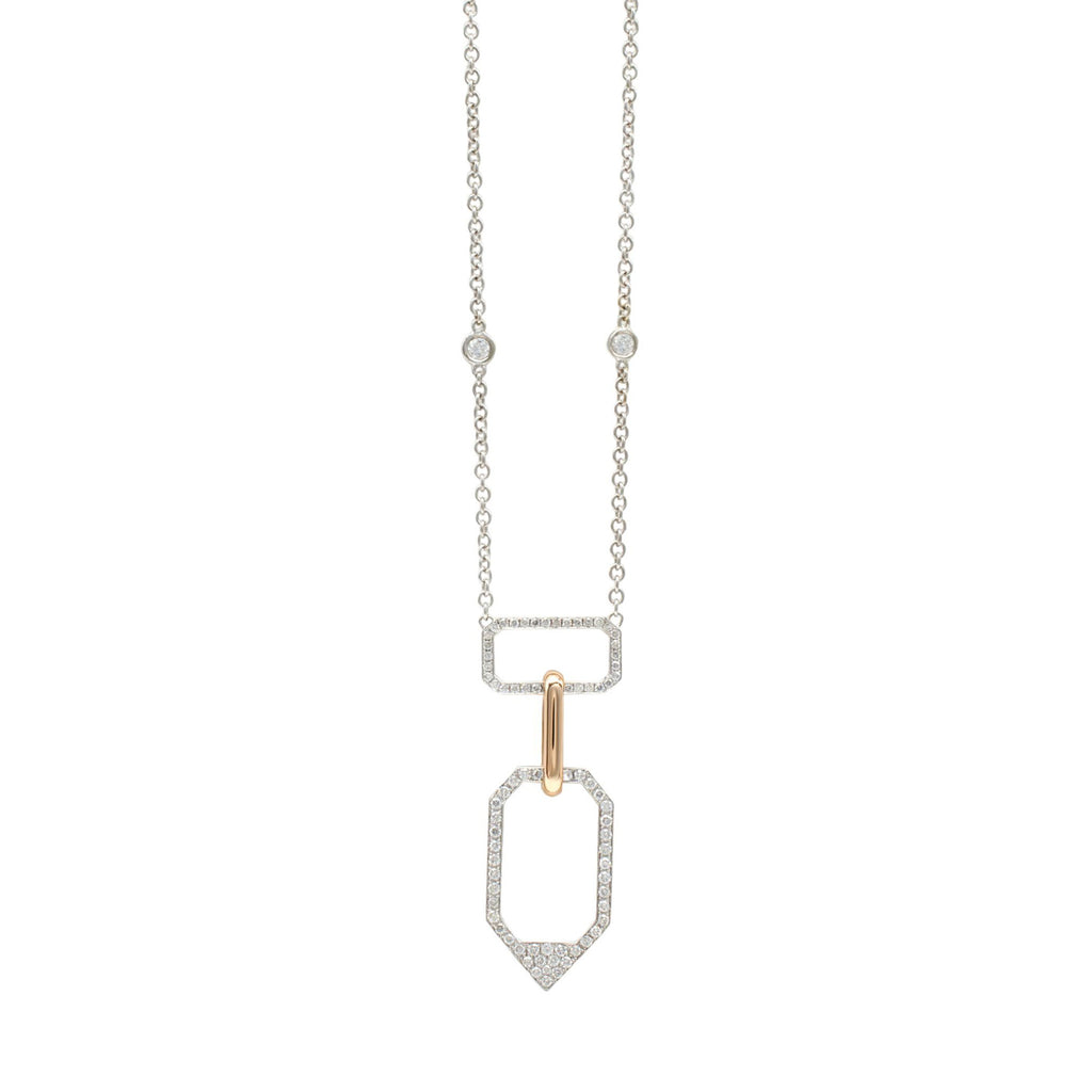 Two-Tone Geo Necklace