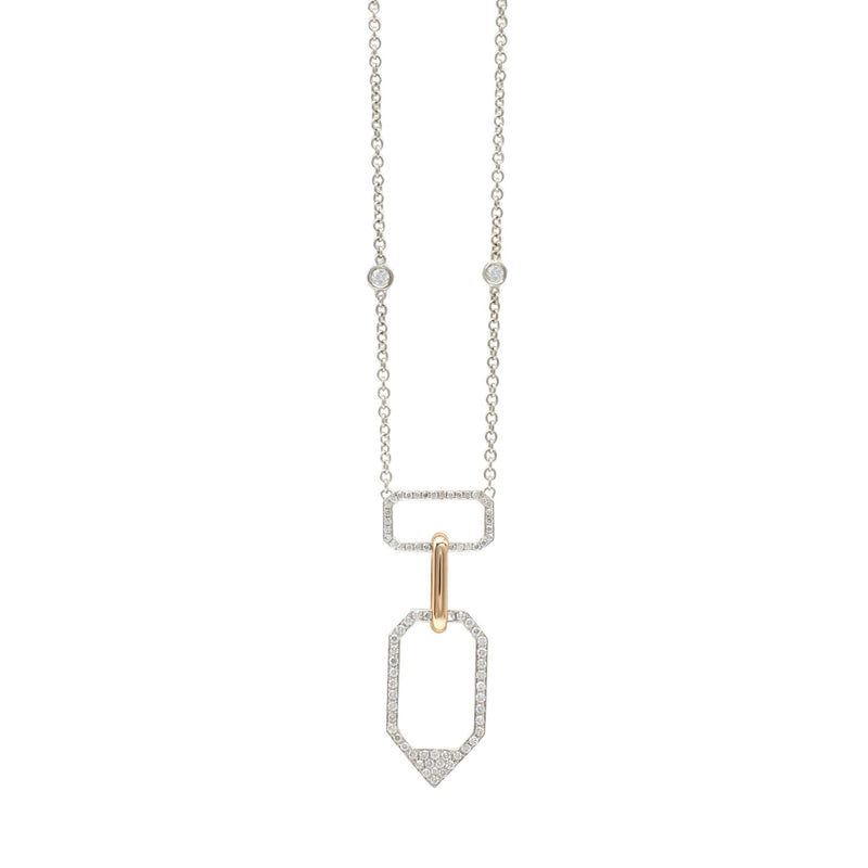 Two-Tone Geo Necklace