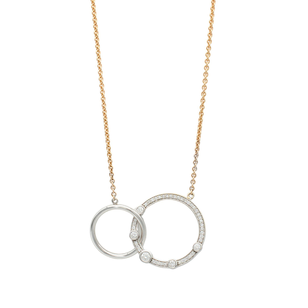 Two-Tone Circle Necklace