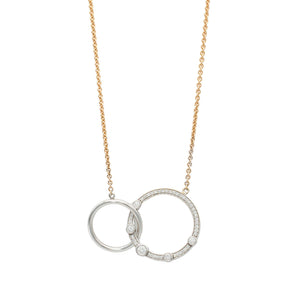 Two-Tone Circle Necklace