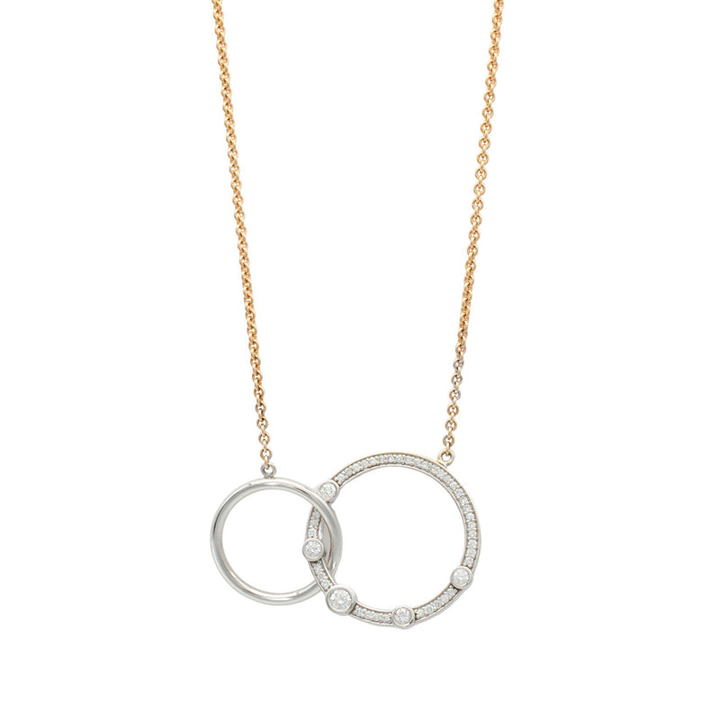 Two-Tone Circle Necklace