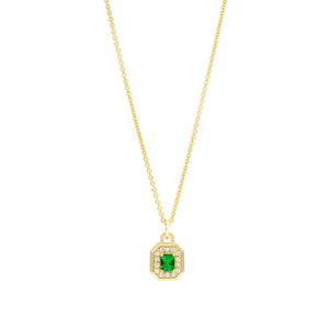 Green Daisy Pendant