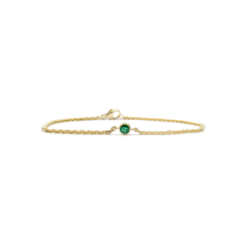Emerald Mismatch Bracelet