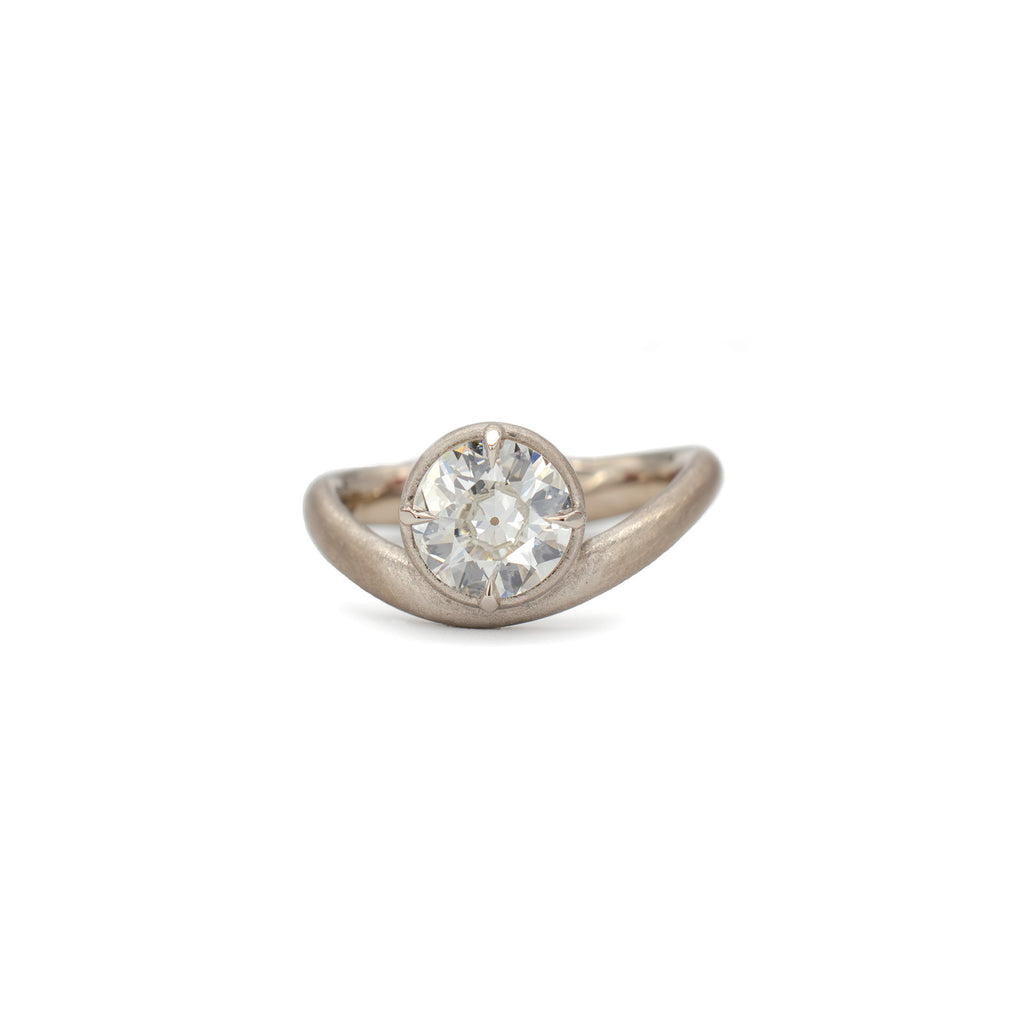 1.13ct Round Wave Solitaire