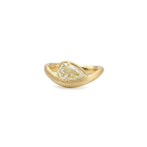 1.12ct Pear Wave Solitaire