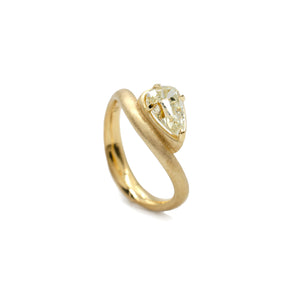 1.12ct Pear Wave Solitaire