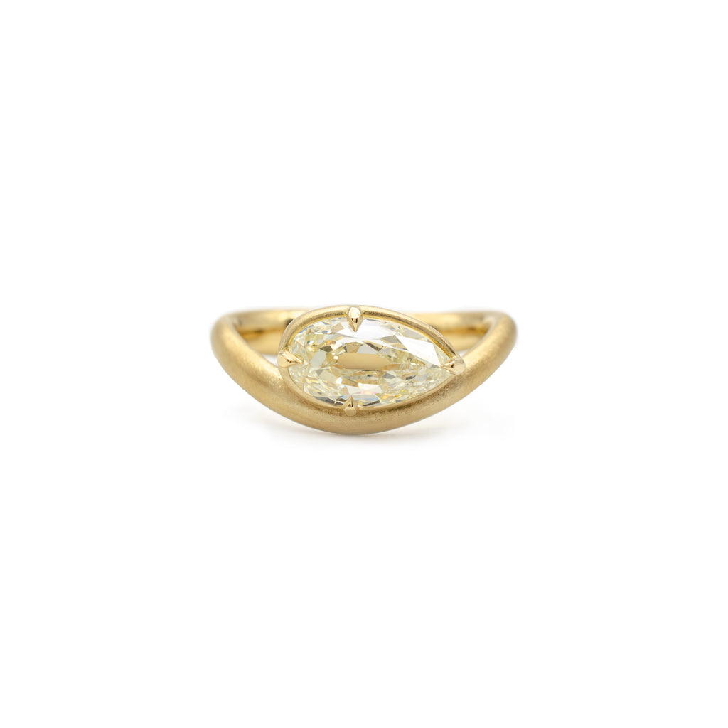 1.55ct Pear Wave Solitaire