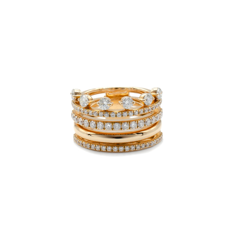 5 Stack Diamond Ring