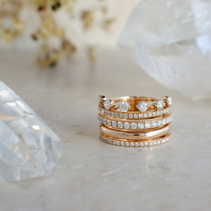 5 Stack Diamond Ring