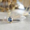 1.86ct Light Blue Sapphire F Bezel Pendant