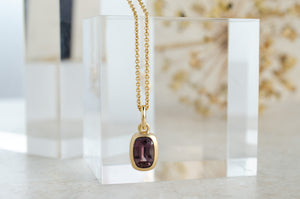 Mahogany Sapphire Pendant