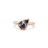 Pear Sapphire Cup Ring