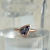 Pear Sapphire Cup Ring