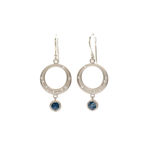 Sapphire Moonrise Earrings