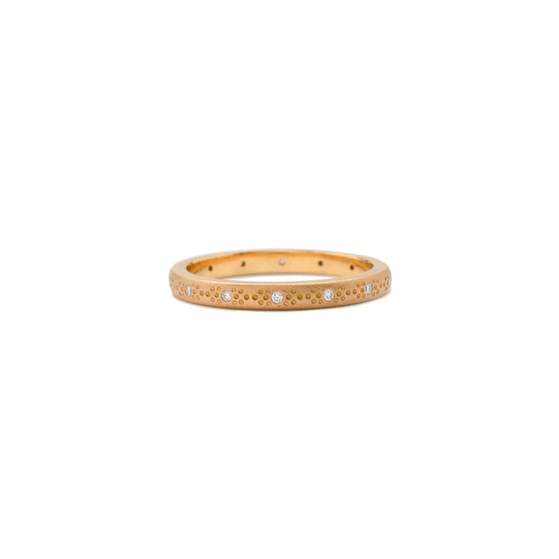 Rose Gold Thin Pattern Band