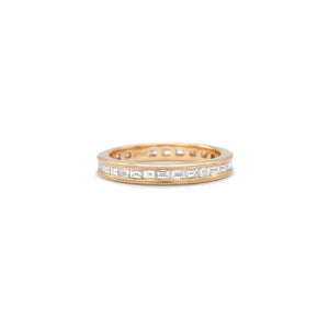 Baguette Diamond Eternity Ring in Rose