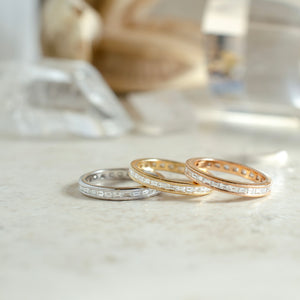 Baguette Diamond Eternity Ring in White