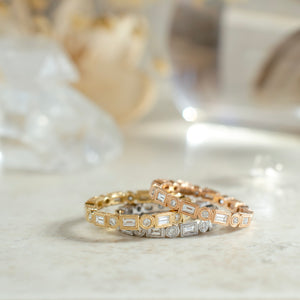 Baguette & Round Band