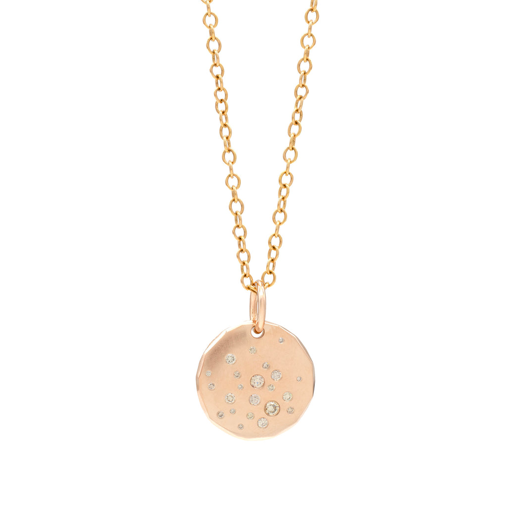 Rose Gold Galaxy Medallion