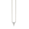 Solid Pave Triangle Necklace