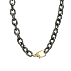 Chunky Black Steel Chain