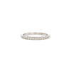 Tiny Shared Prong Ring in White