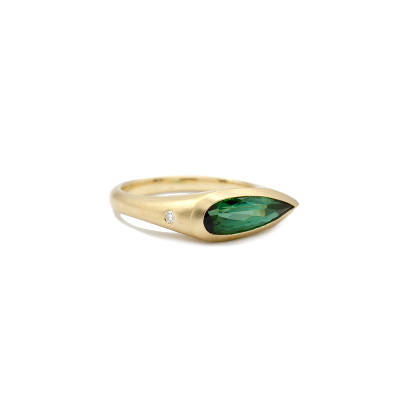 Tourmaline Flat Top Ring