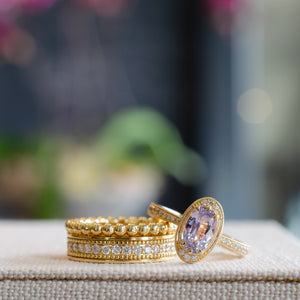 Lavender Sapphire Iara Ring