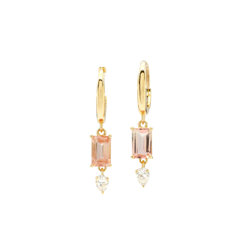 Peach Tourmaline Nerissa Drops