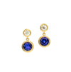 Tanzanite Bezel Duo Dangles